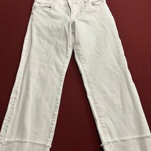 Kut from the Kloth White Ankle Jeans